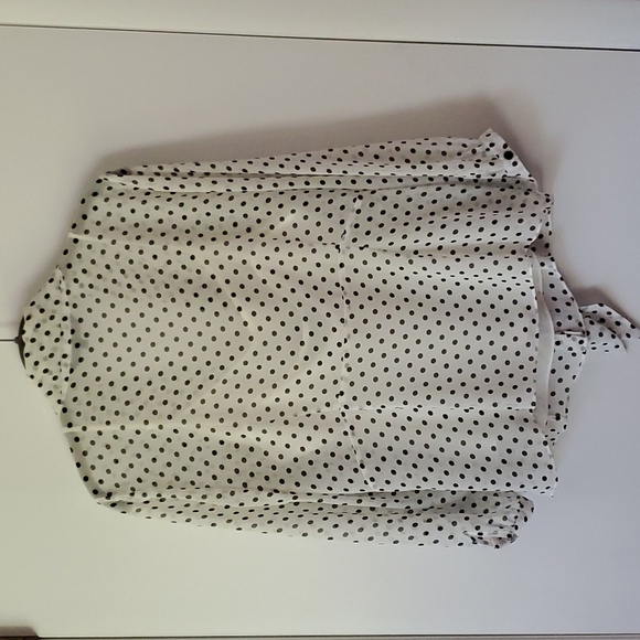 Coast. Off-white and black polka dot blouse with camisole, UK size 16/US size 12 - Picture 2 of 4